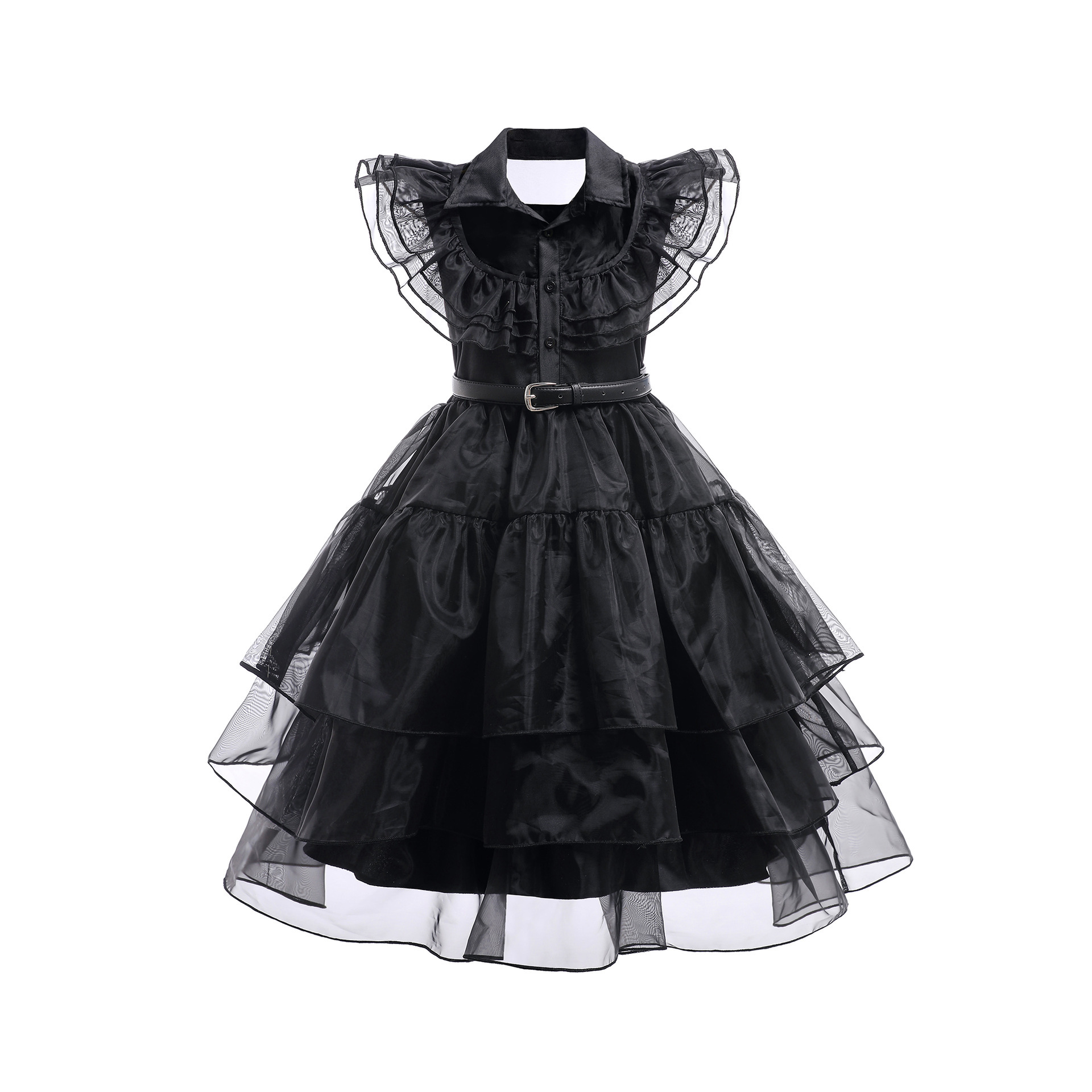 Women Wednesday Black Dress Dance Costume Dress Halloween Cosplay Gothic Outfit